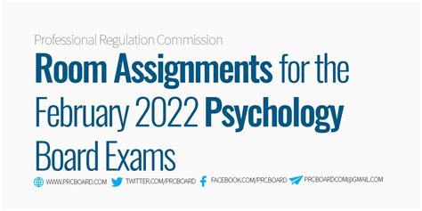 ROOM ASSIGNMENTS: February 2022 .